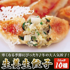 身体の中からぽかぽか生姜生餃子